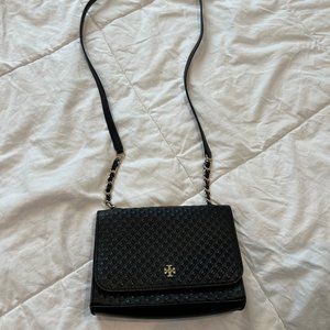 Tory Burch Mini Quilted Shoulder Bag (Black)
